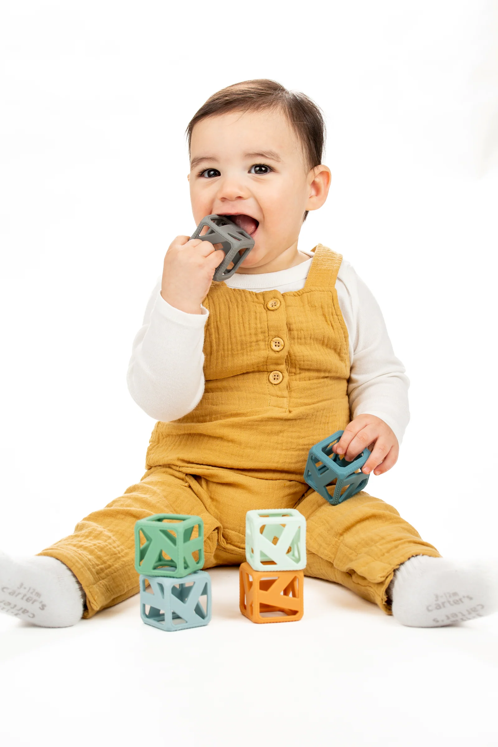 Stack N Chew Cubes - Earthy by Malarkey Kids - Image 6