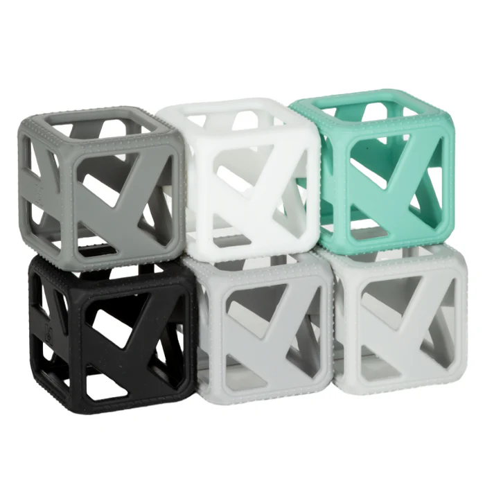 Stack N Chew Cubes - Monochrome by Malarkey Kids - Image 4