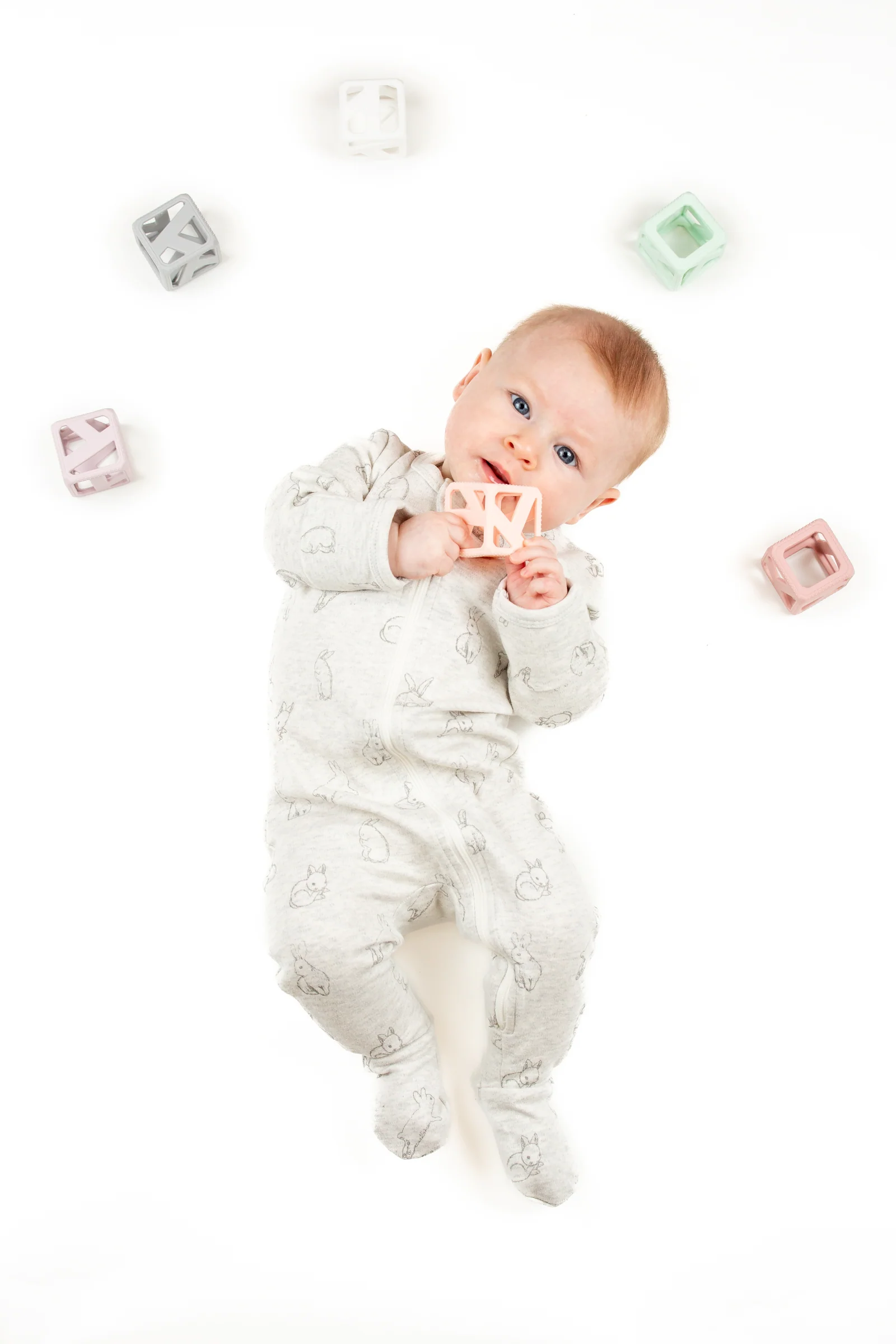 Stack N Chew Cubes - Pastel by Malarkey Kids - Image 9