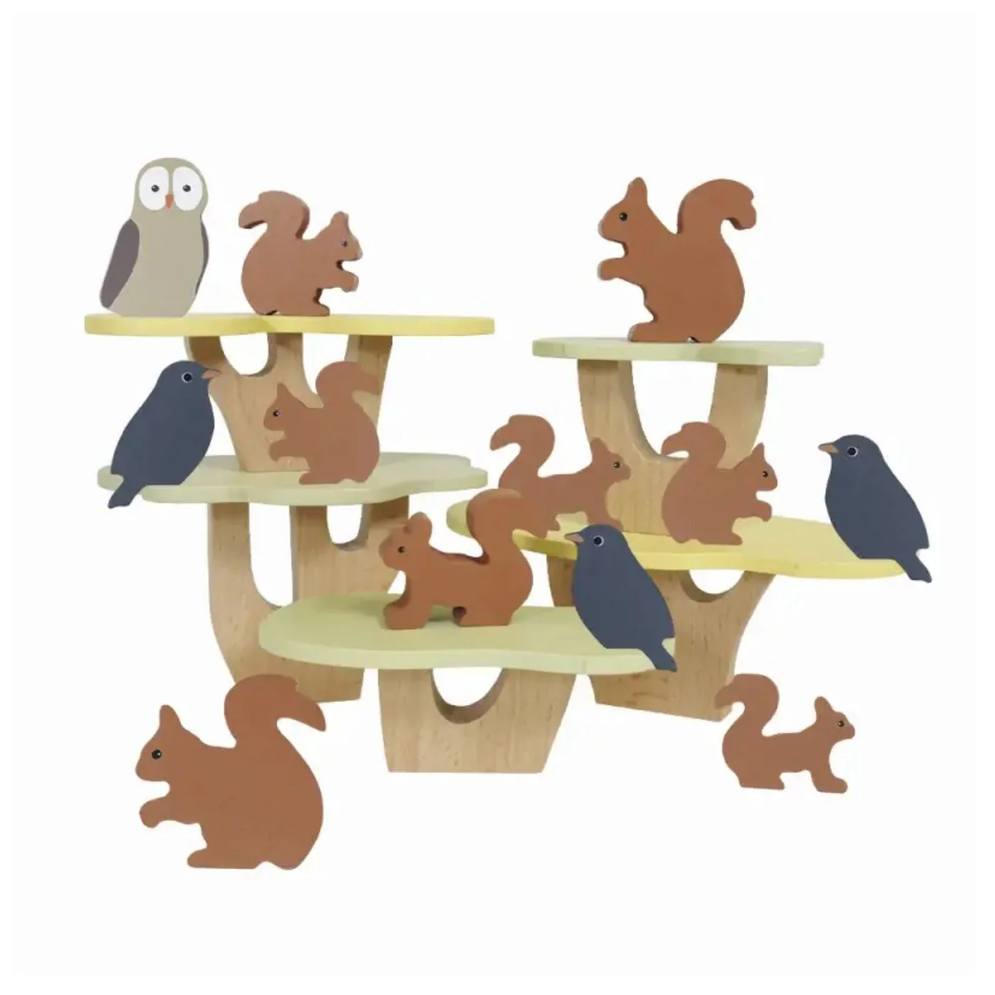 Stacking Squirrels Wooden Toy by Egmont