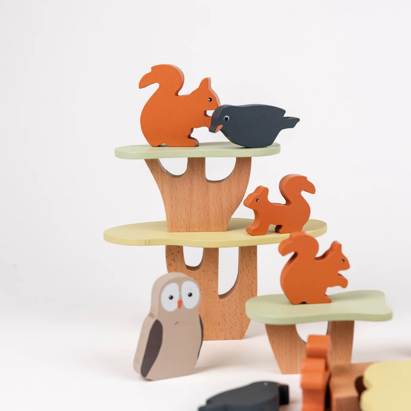 Stacking Squirrels Wooden Toy by Egmont - Image 4