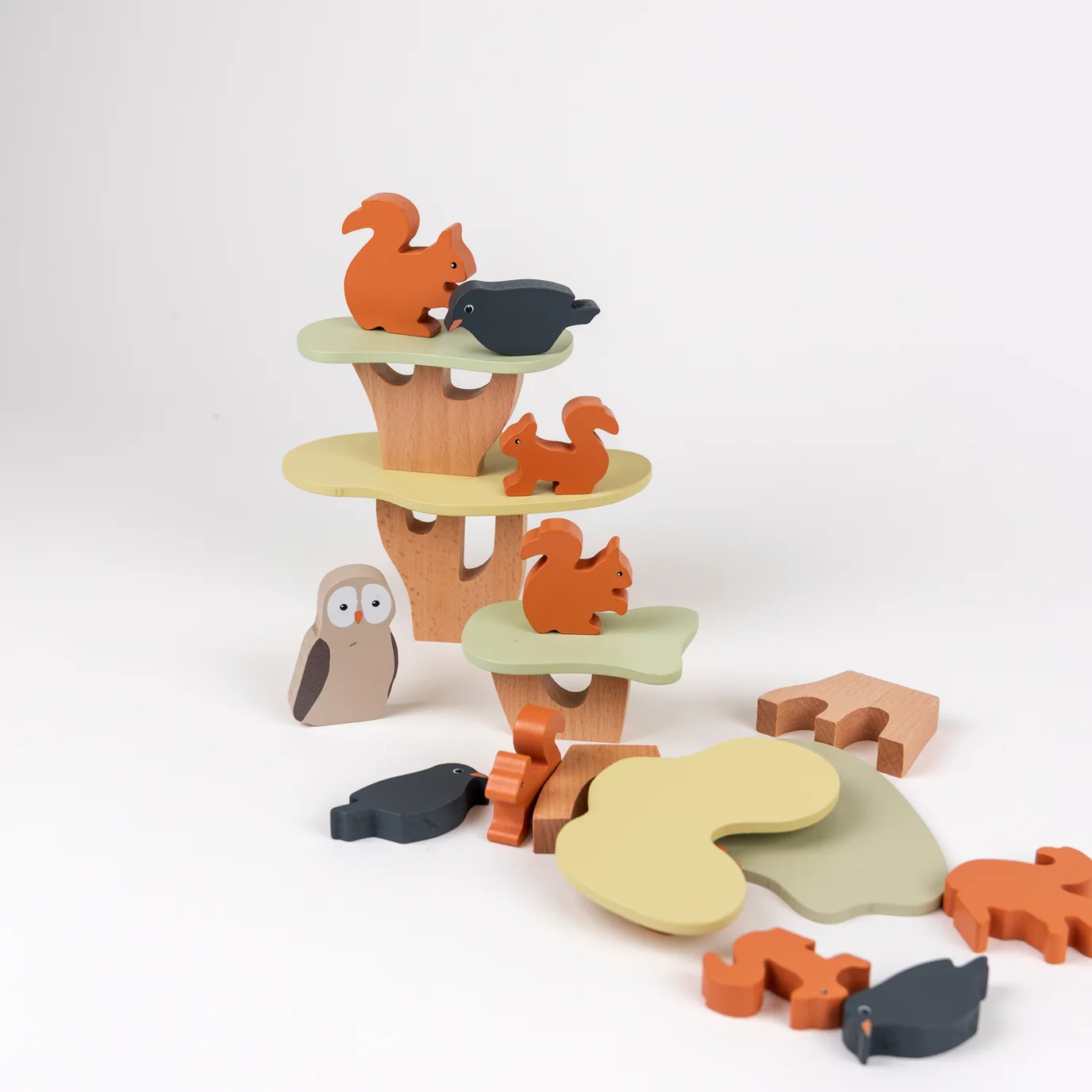 Stacking Squirrels Wooden Toy by Egmont - Image 5