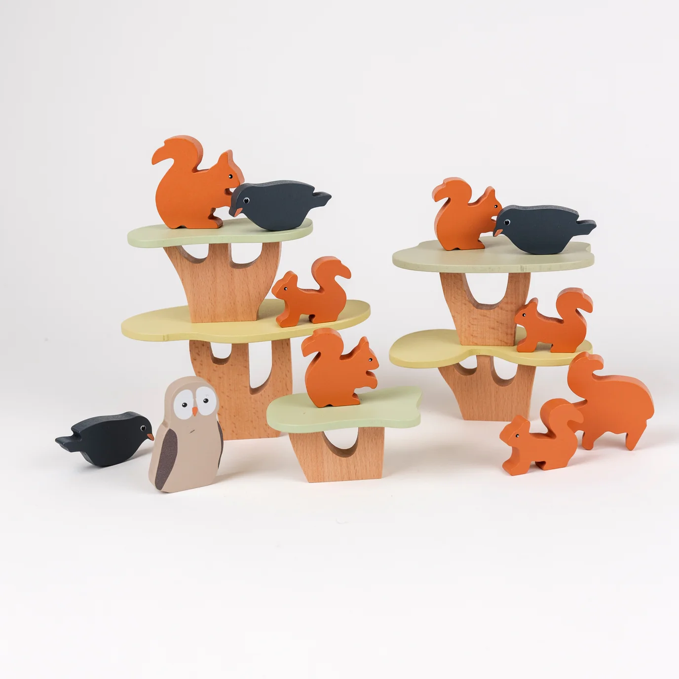 Stacking Squirrels Wooden Toy by Egmont - Image 6
