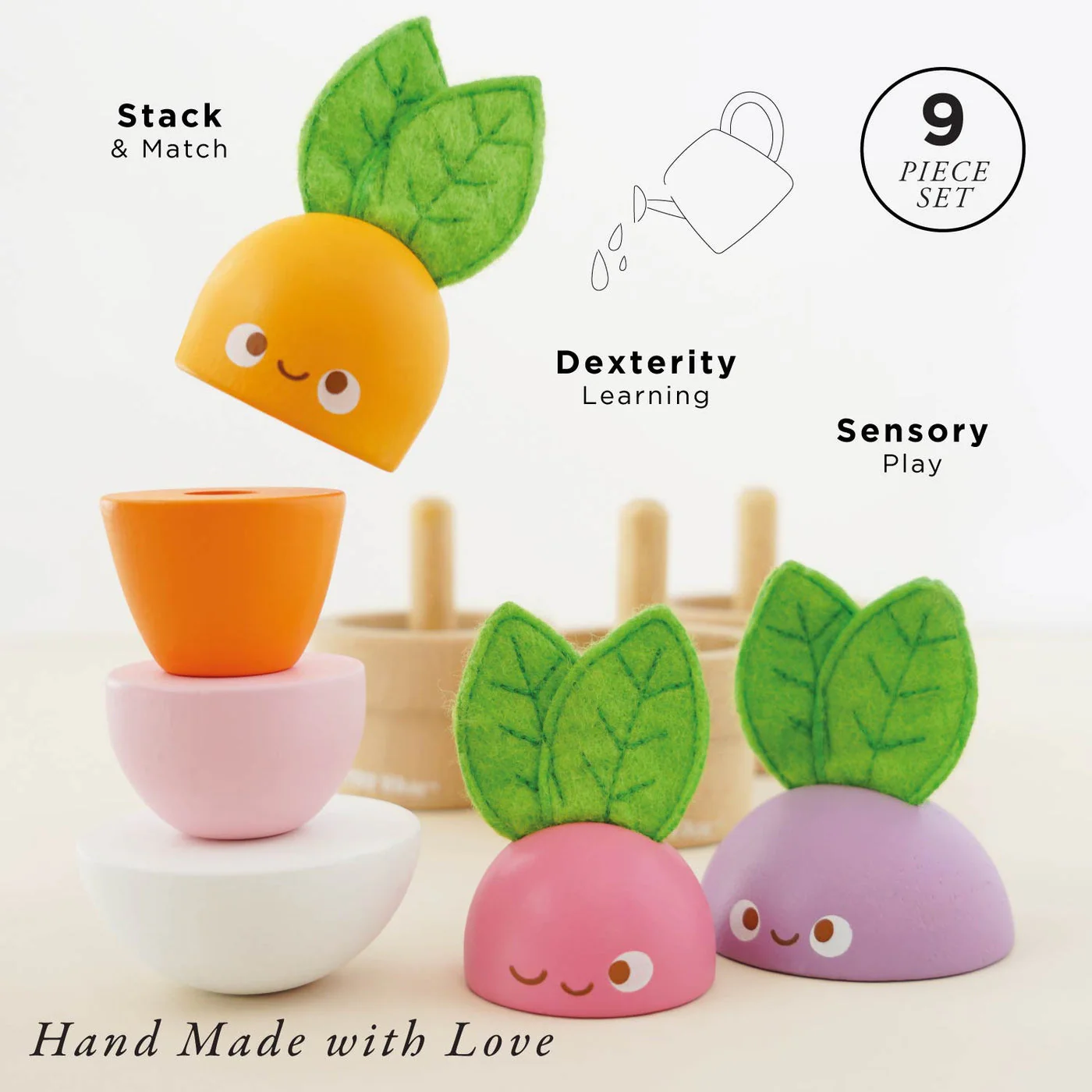 Stacking Veggies by Le Toy Van - Image 2
