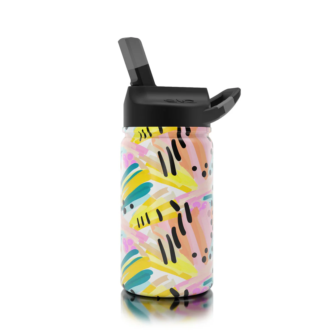 Stainless Steel Kids Water Bottle - Paradise 12 oz by SIC Cups