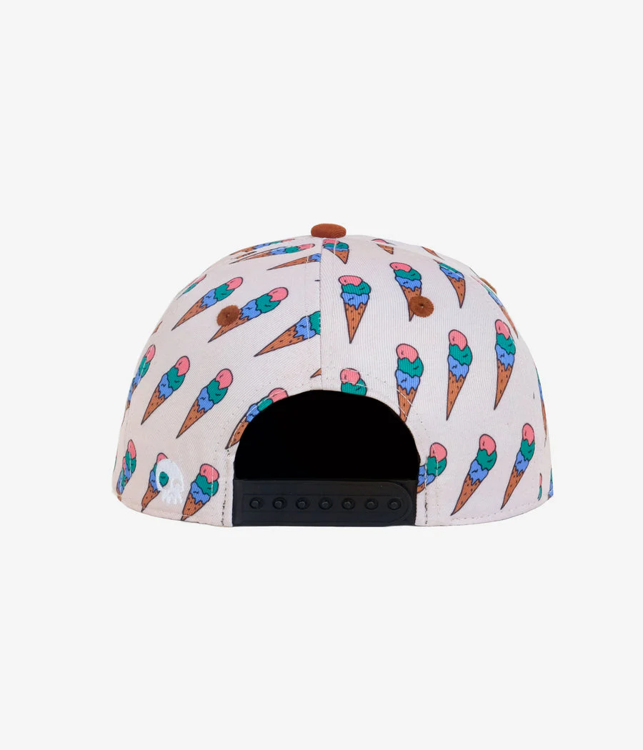 Stay Chill Snapback - Pale Beige by Headster Kids - Image 5