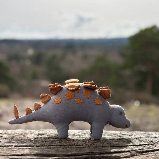 Steggy Linen Dinosaur by Threadbear Design - Image 2