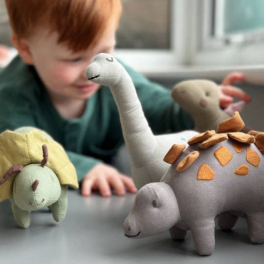 Steggy Linen Dinosaur by Threadbear Design - Image 3