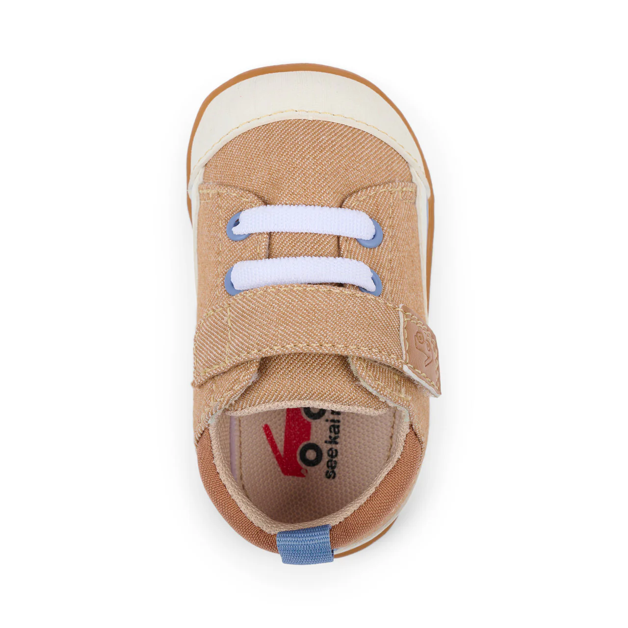 Stevie Mini First Walker Shoe - Khaki by See Kai Run - Image 5