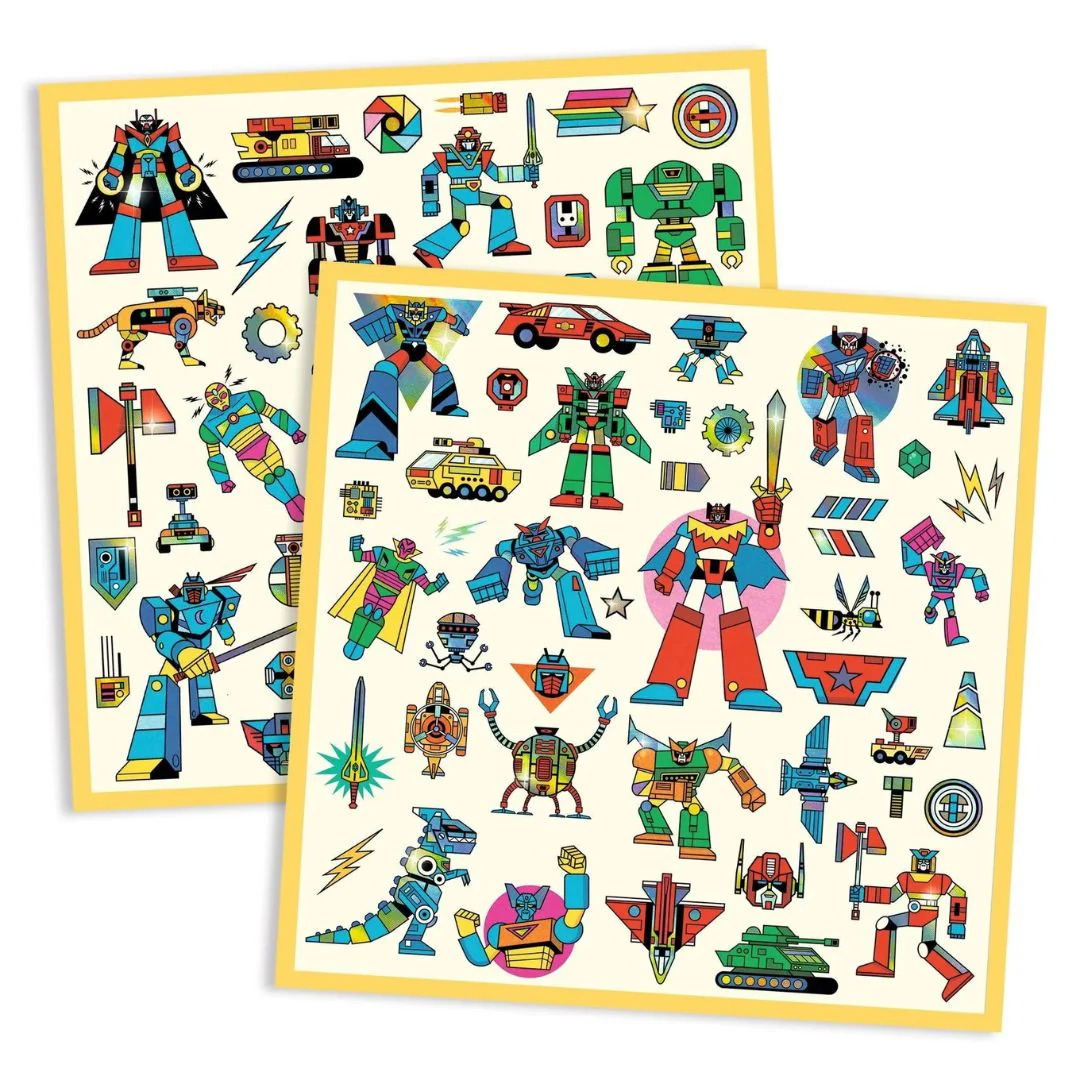 Stickers - Robots by Djeco - Image 2