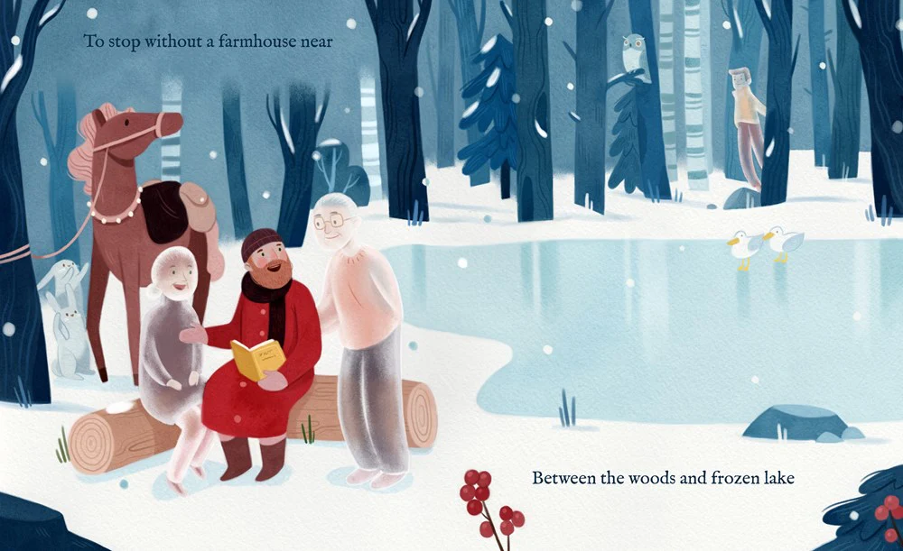 Stopping By Woods On A Snowy Evening - Hardcover - Image 7