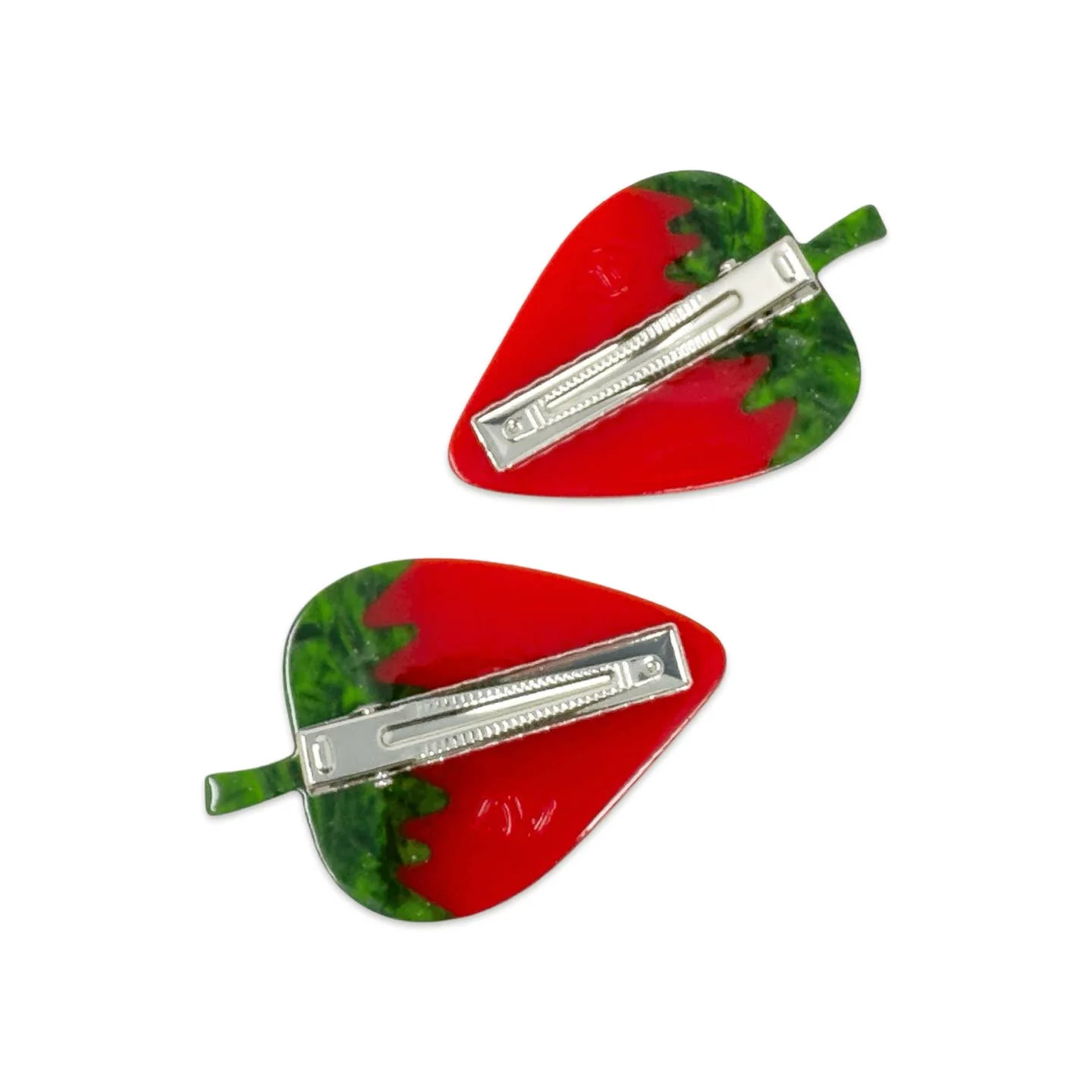 Strawberry Alligator Hair Clip Set by Jenny Lemons - Image 3