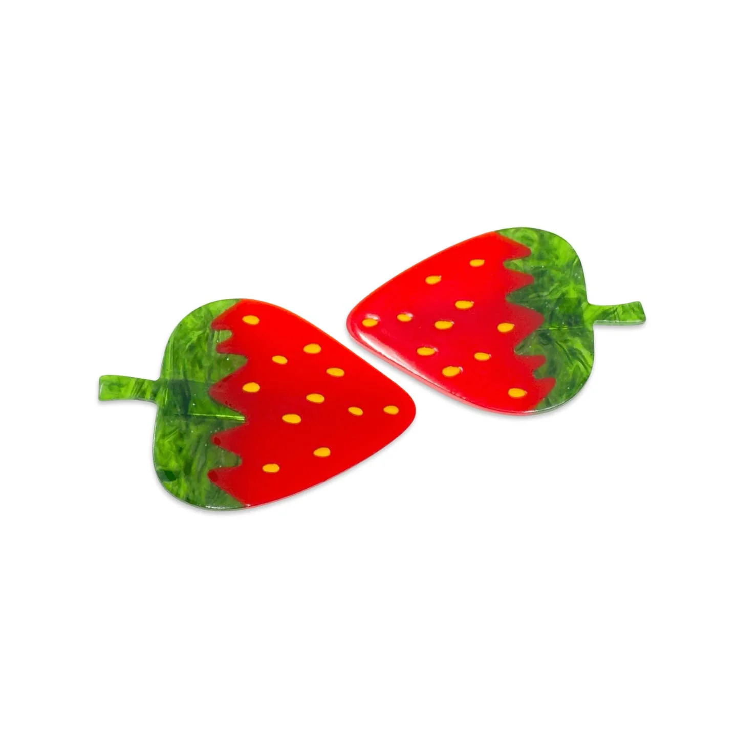 Strawberry Alligator Hair Clip Set by Jenny Lemons - Image 4