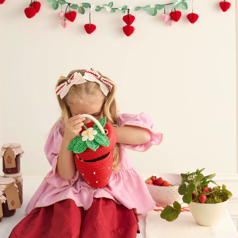 Strawberry Basket Bag by Meri Meri - Image 2
