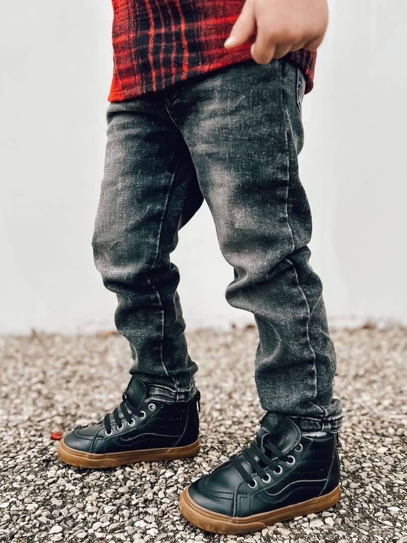 Stretch Denim Jeans - Faded Black by Orcas Lucille - FINAL SALE - Image 2