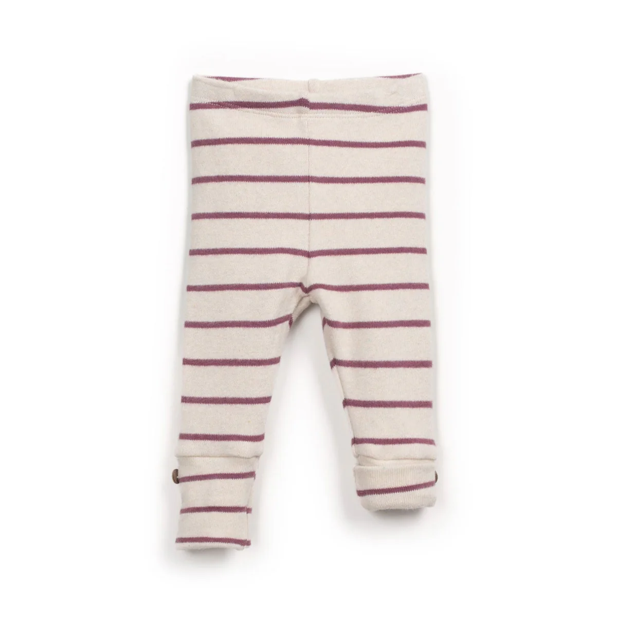 Striped Jersey Leggings - Dark Pink by Play Up - FINAL SALE - Image 2