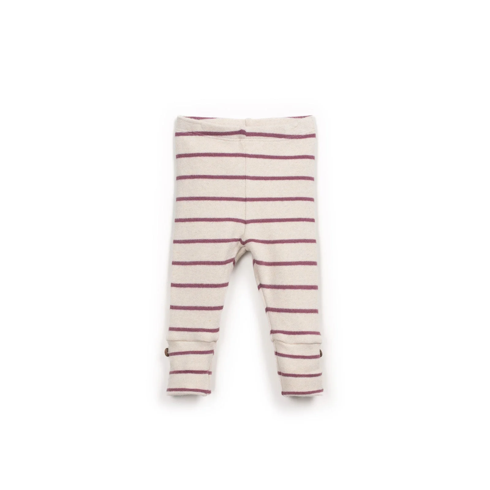 Striped Jersey Leggings - Dark Pink by Play Up - FINAL SALE - Image 3