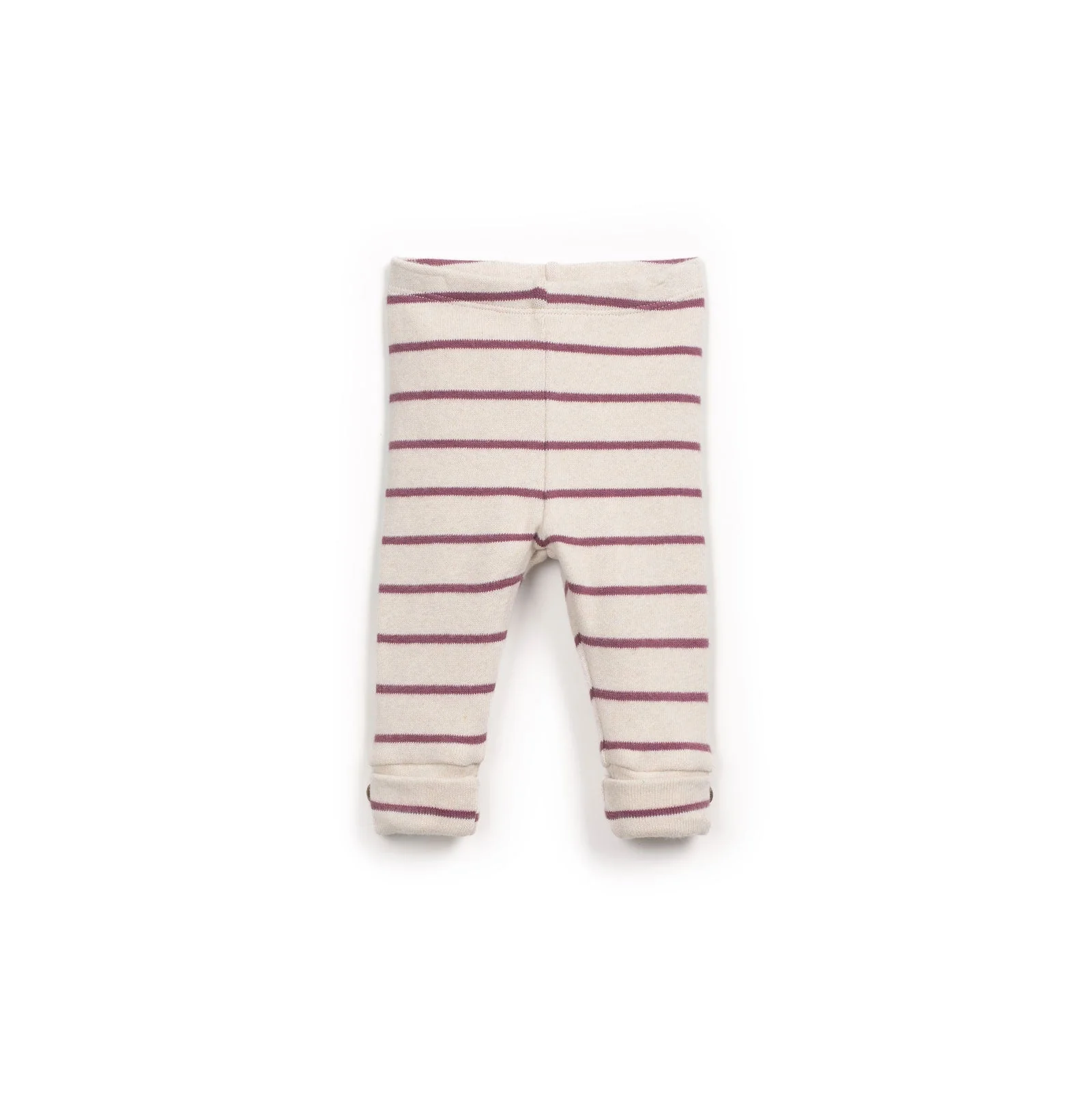 Striped Jersey Leggings - Dark Pink by Play Up - FINAL SALE - Image 4