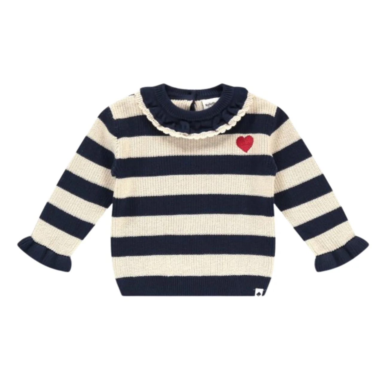 Striped Pullover with Heart - Indigo by Babyface - FINAL SALE