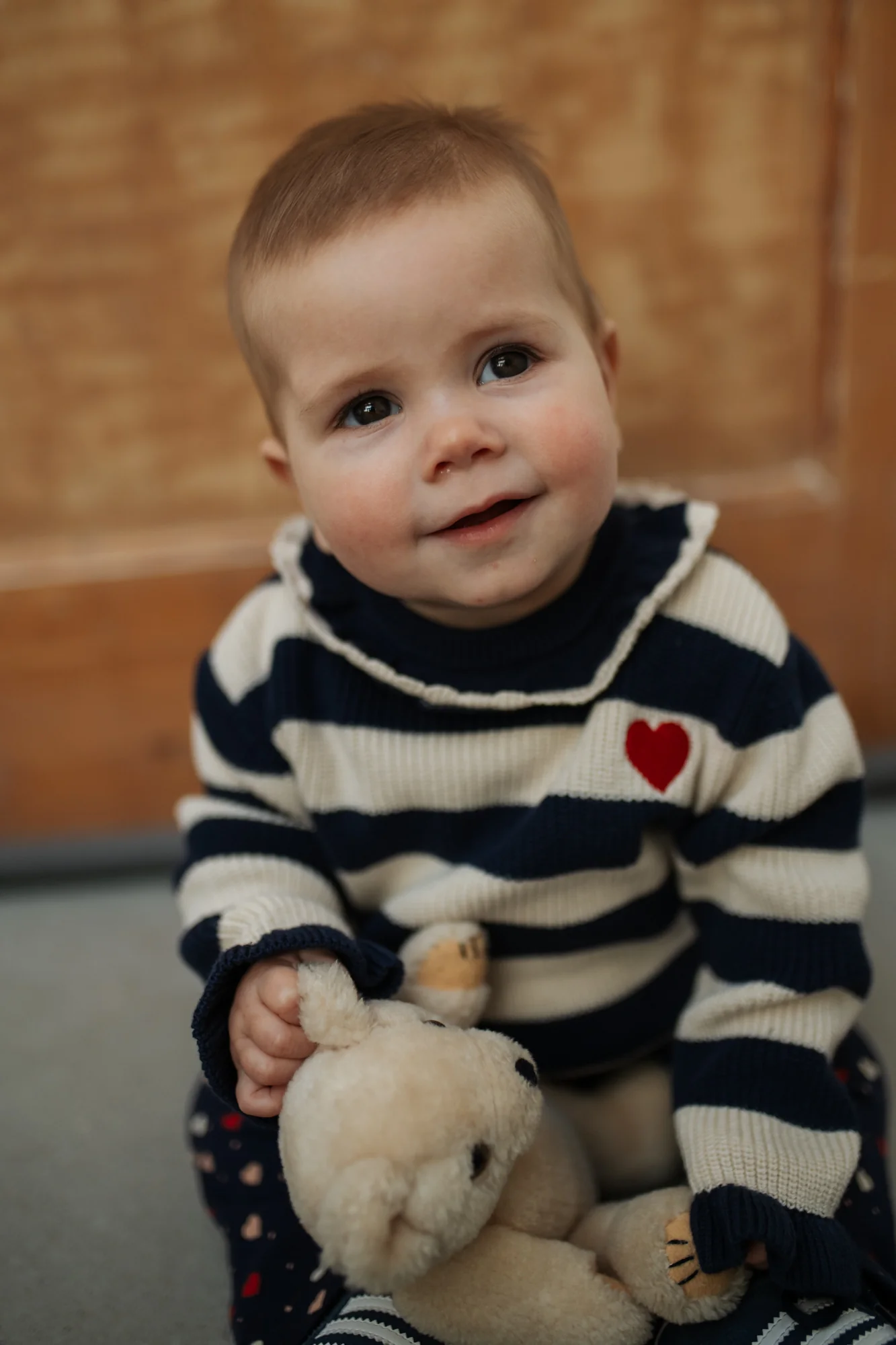 Striped Pullover with Heart - Indigo by Babyface - FINAL SALE - Image 2