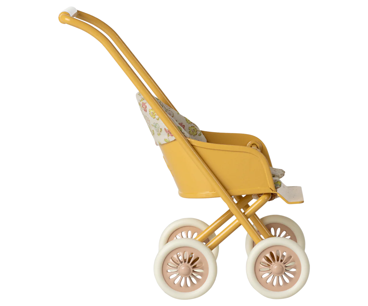 Stroller, Micro - Yellow by Maileg - Image 3