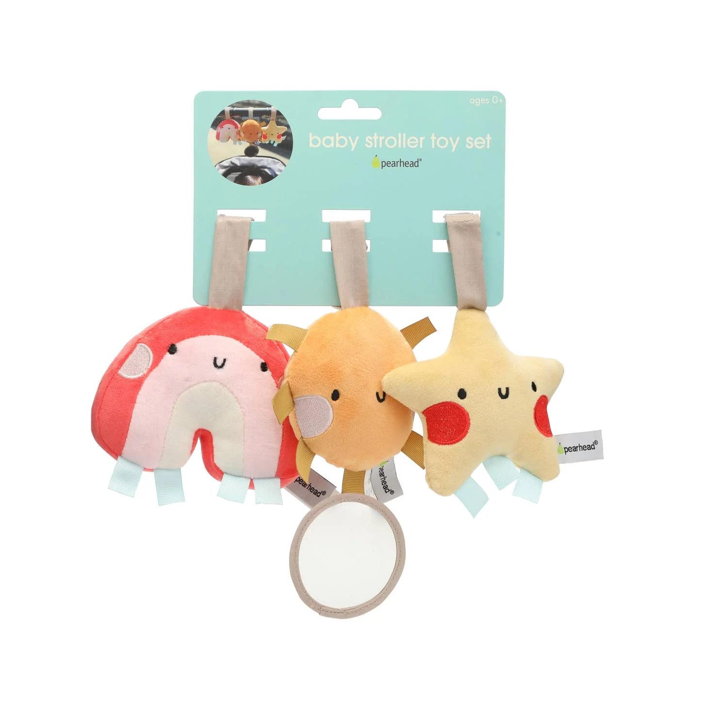 Stroller Toy Set of 3 - Rainbow by Pearhead - Image 4