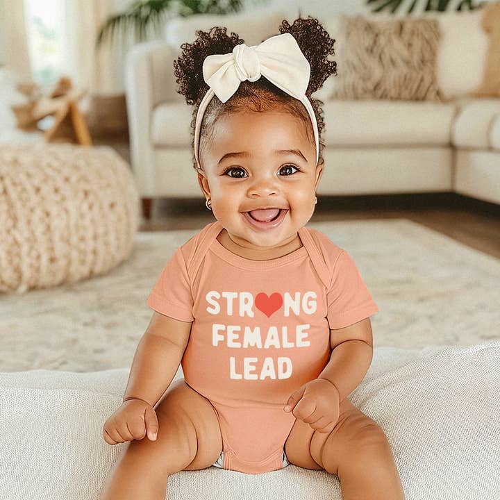 Strong Female Lead Baby Bodysuit by Rock Scissor Paper - Image 2