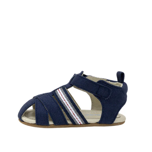 Stuart First Kick Sandals - Navy by Robeez - FINAL SALE - Image 2