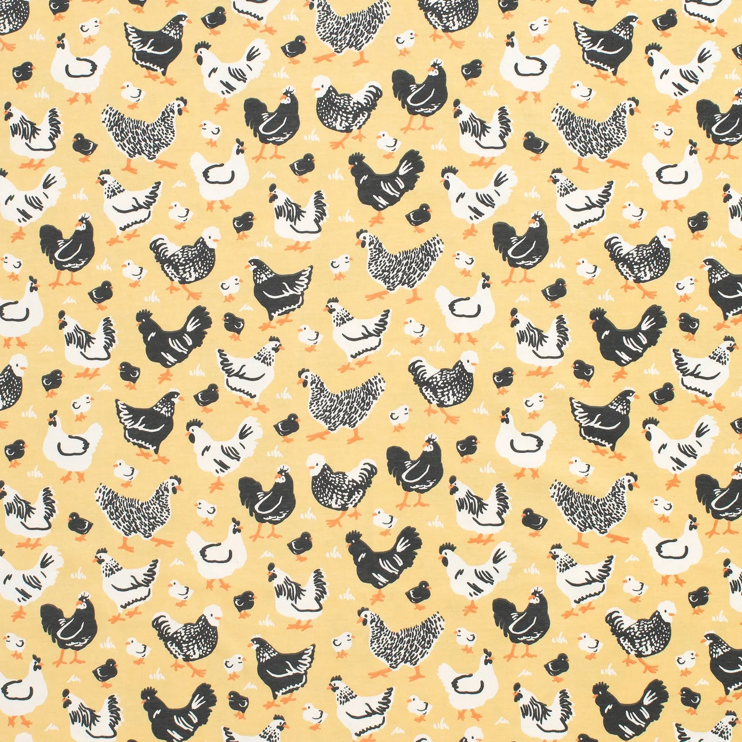 Summer Romper - Chicken Family Yellow by Winter Water Factory - Image 2