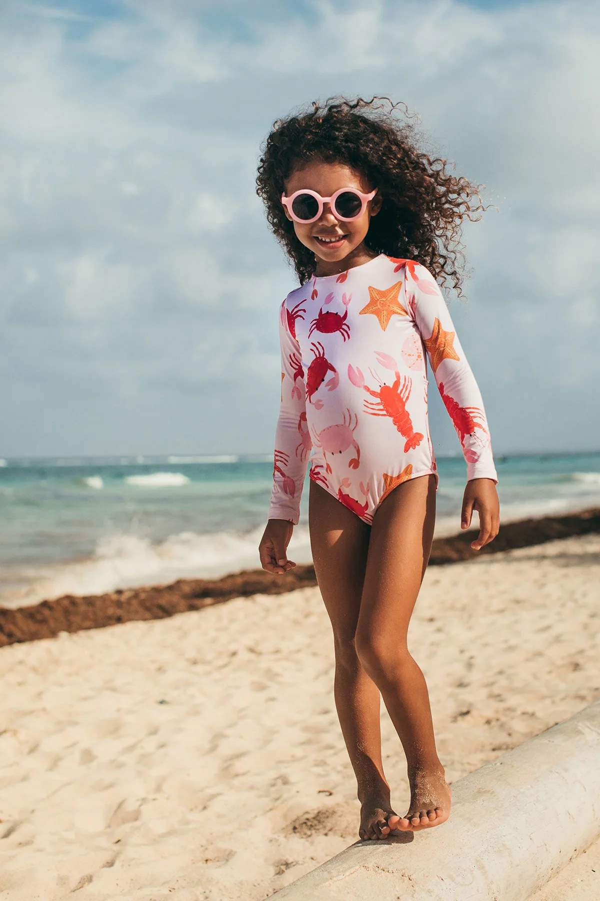 Sun Longsleeve Swimsuit - Crustaceous by Pepita & Me - Image 2