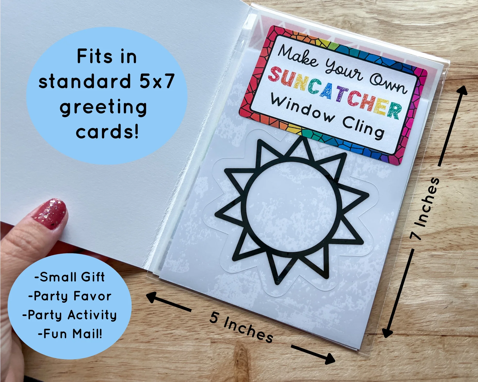 Suncatcher Sticker Craft Kit for Kids by EmRichSticks - Image 14