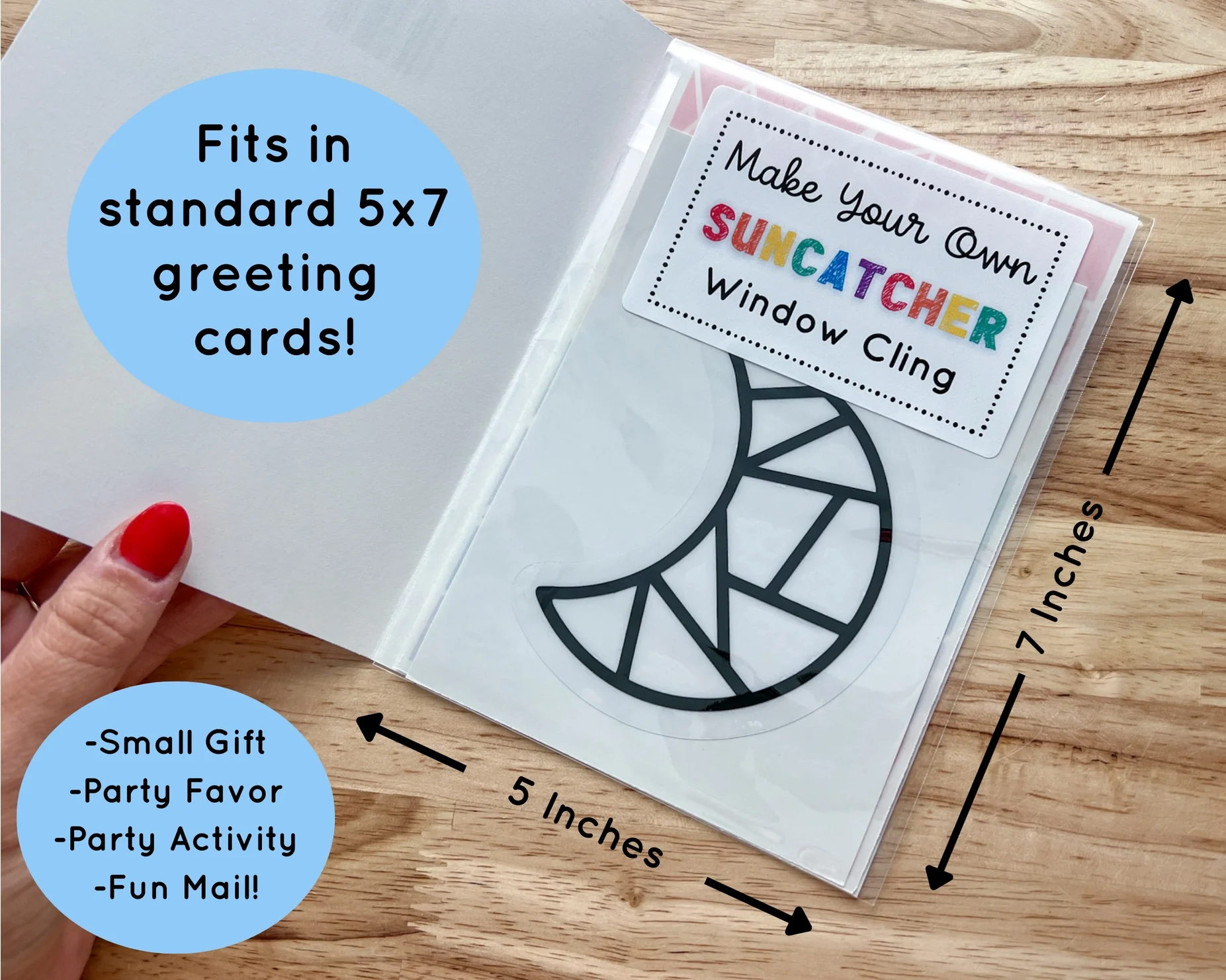 Suncatcher Sticker Craft Kit for Kids by EmRichSticks - Image 4