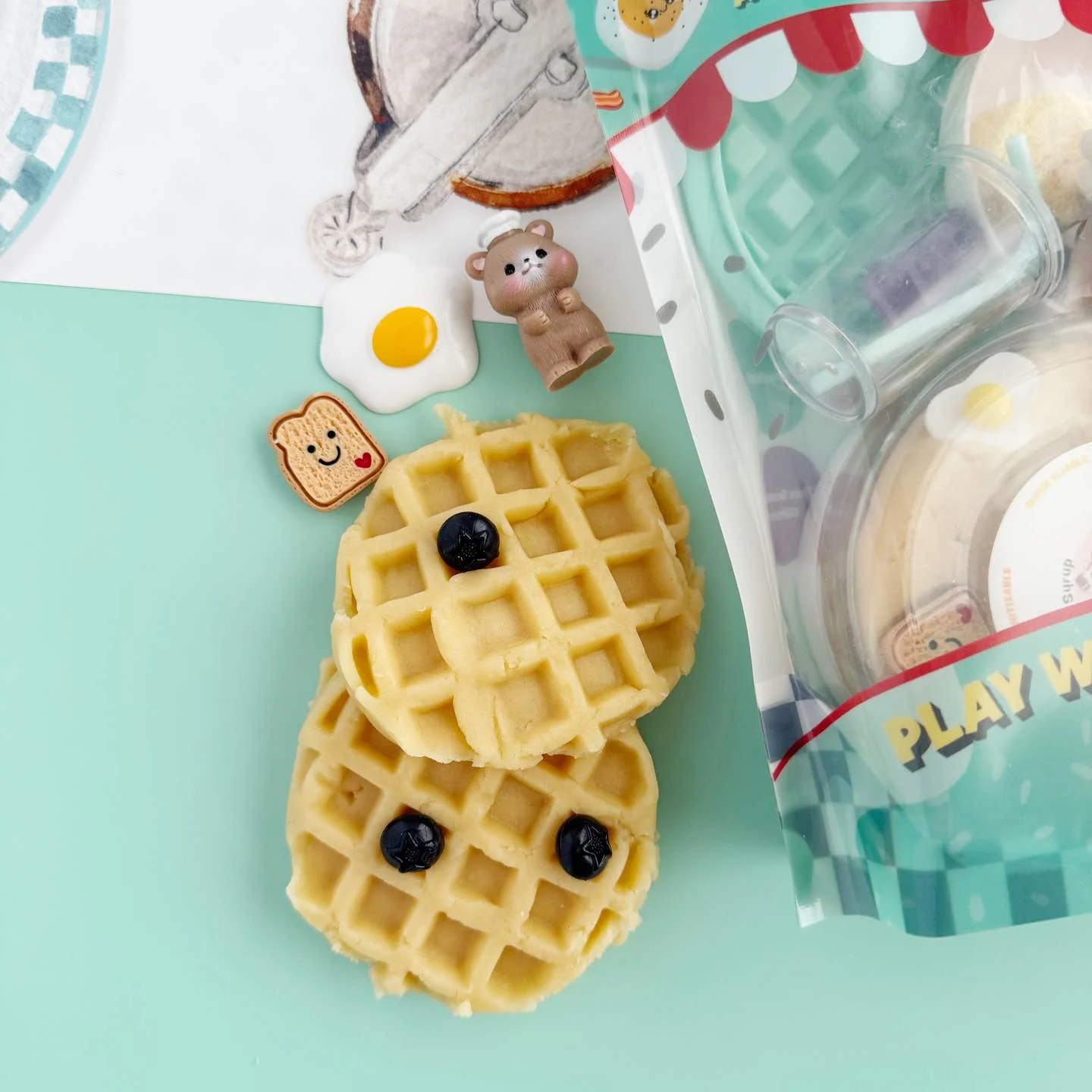 Sunnyside Diner Sensory Play Dough Kit by Earth Grown KidDoughs - Image 3