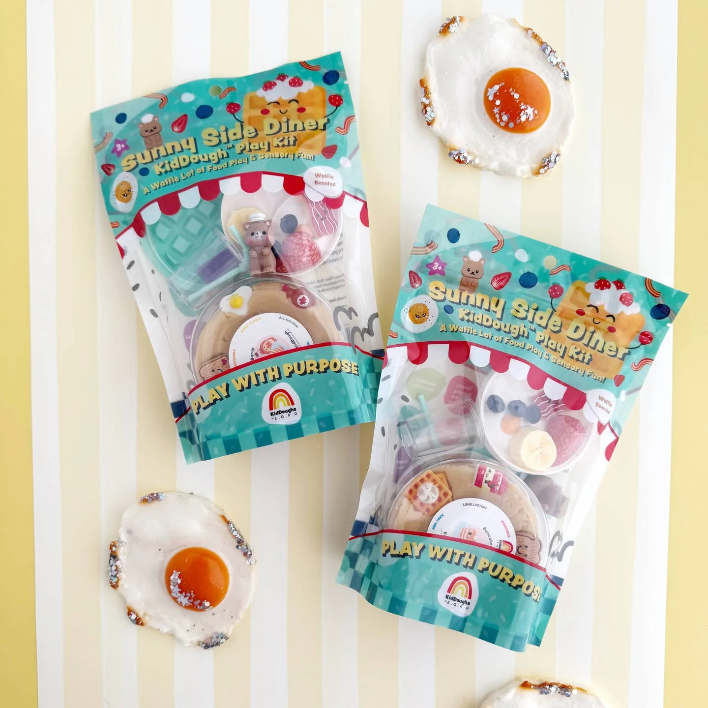 Sunnyside Diner Sensory Play Dough Kit by Earth Grown KidDoughs - Image 5