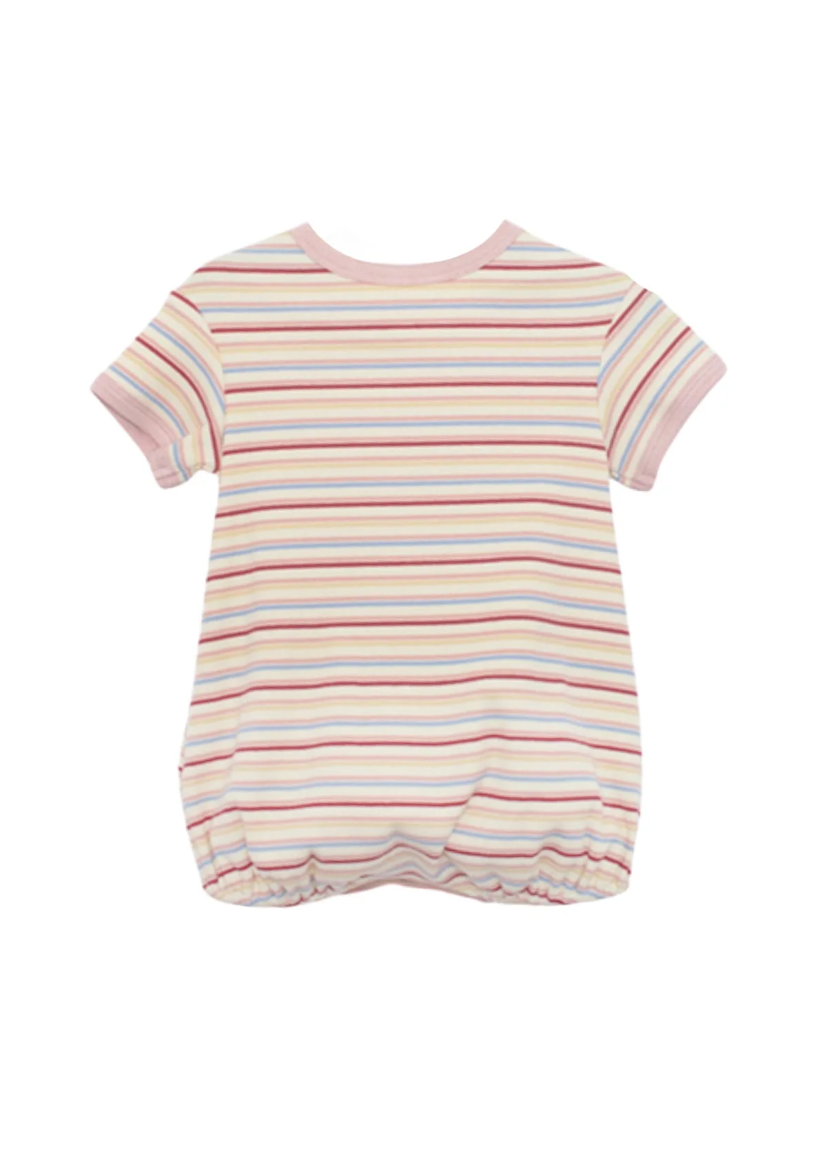 Sunset Sherbet Romper - Pink by Mabel + Honey - Image 4