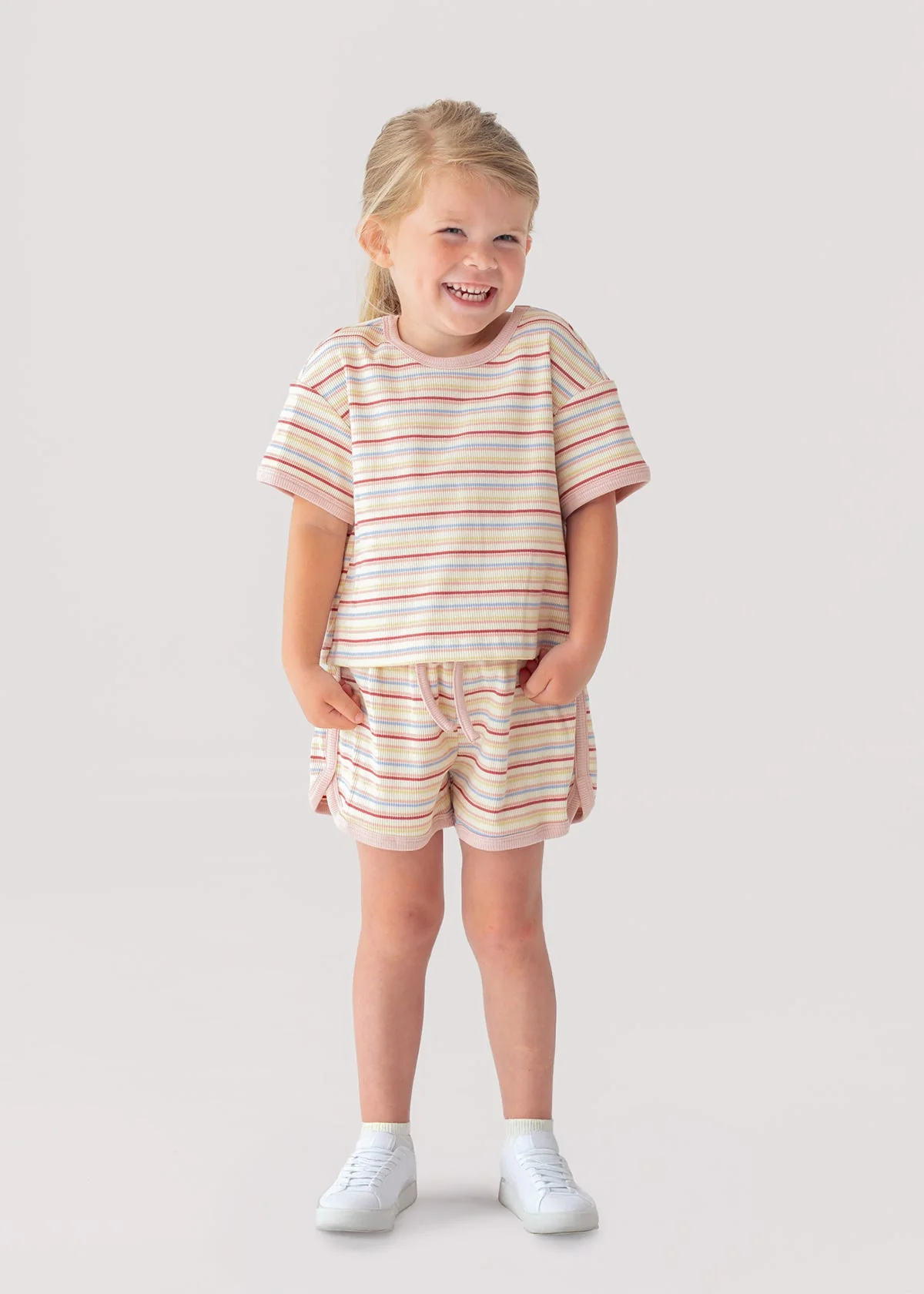 Sunset Sherbet Two Piece Set - Pink by Mabel + Honey - Image 3