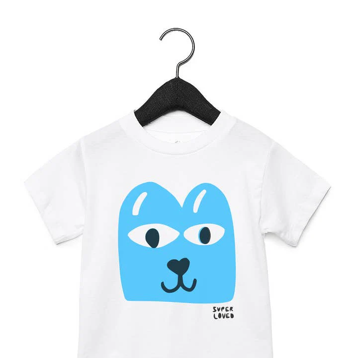 Super Loved Blue Doggo Tee - Natural by Joseph + Sue - Image 2
