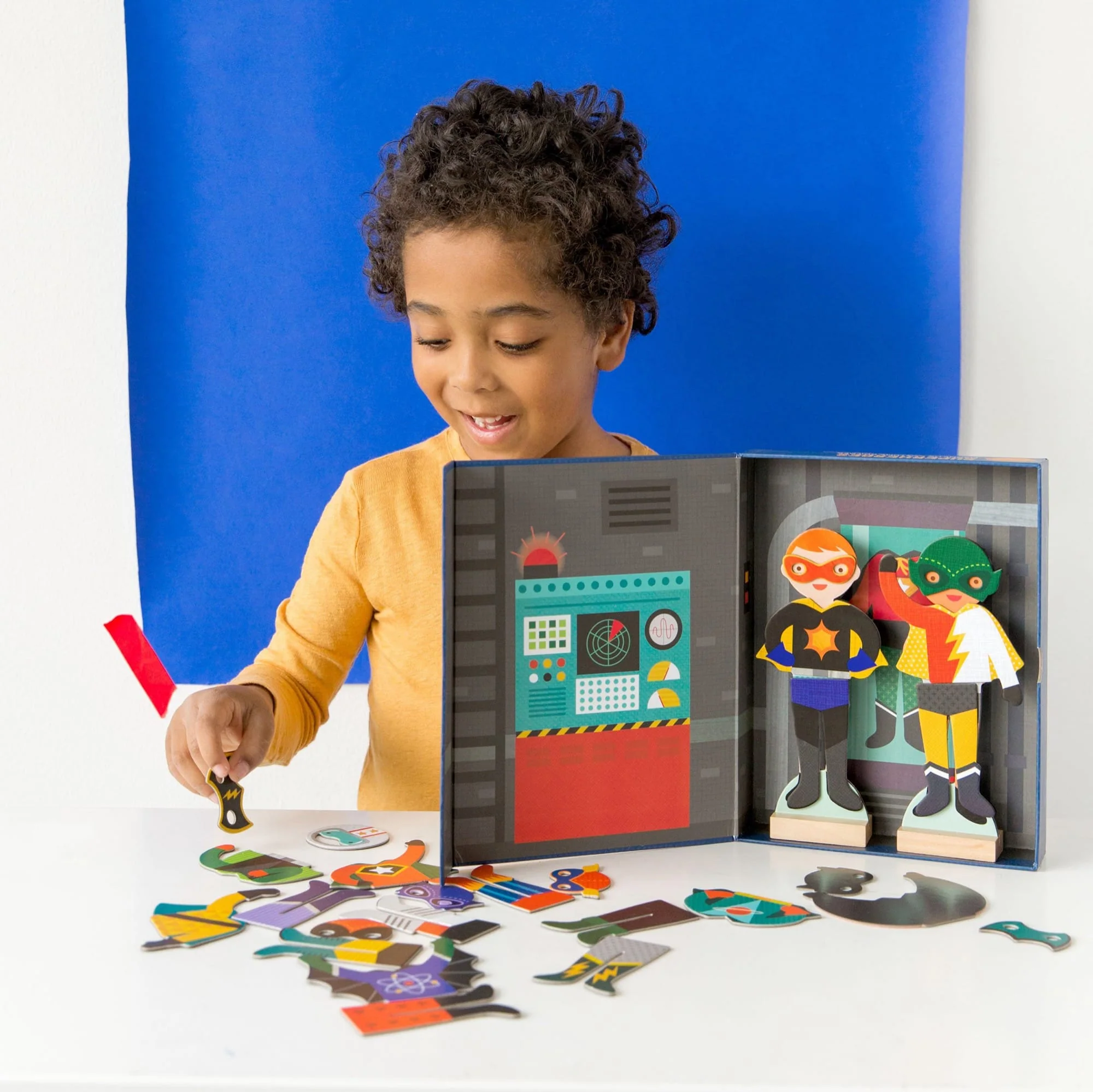Superheroes Magnetic Dress Up Play Set by Petit Collage - Image 3