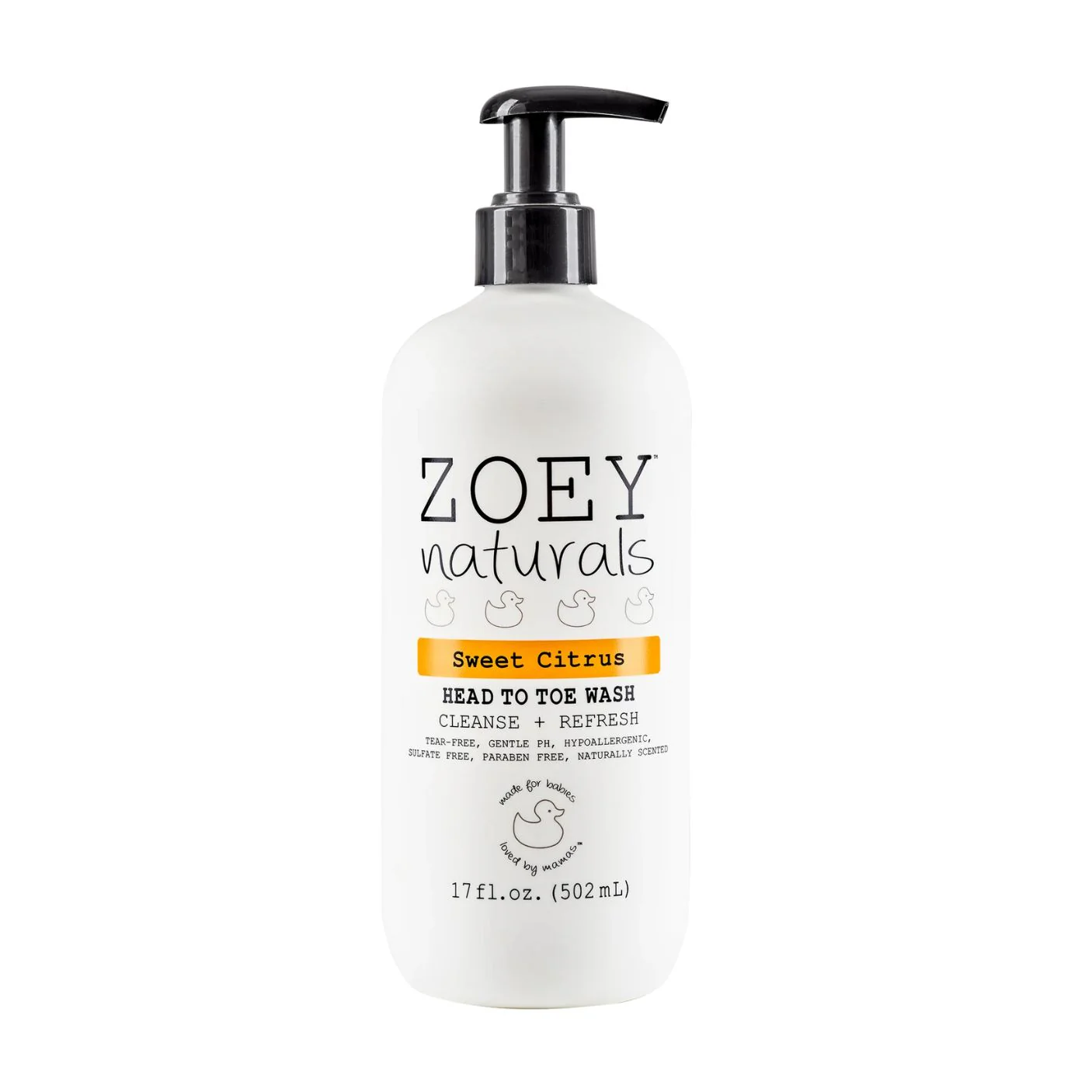 Sweet Citrus Head to Toe Wash by Zoey Naturals