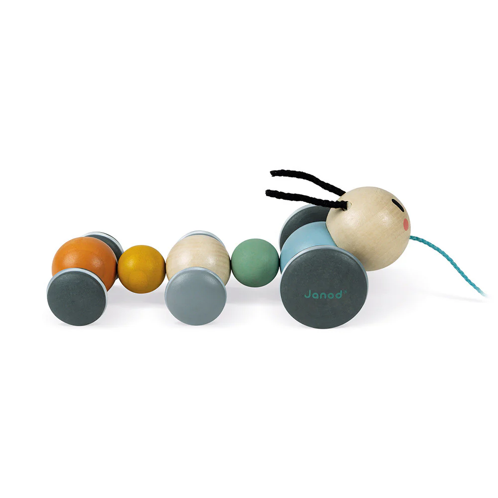 Sweet Cocoon Caterpillar Pull Toy by Janod - Image 3