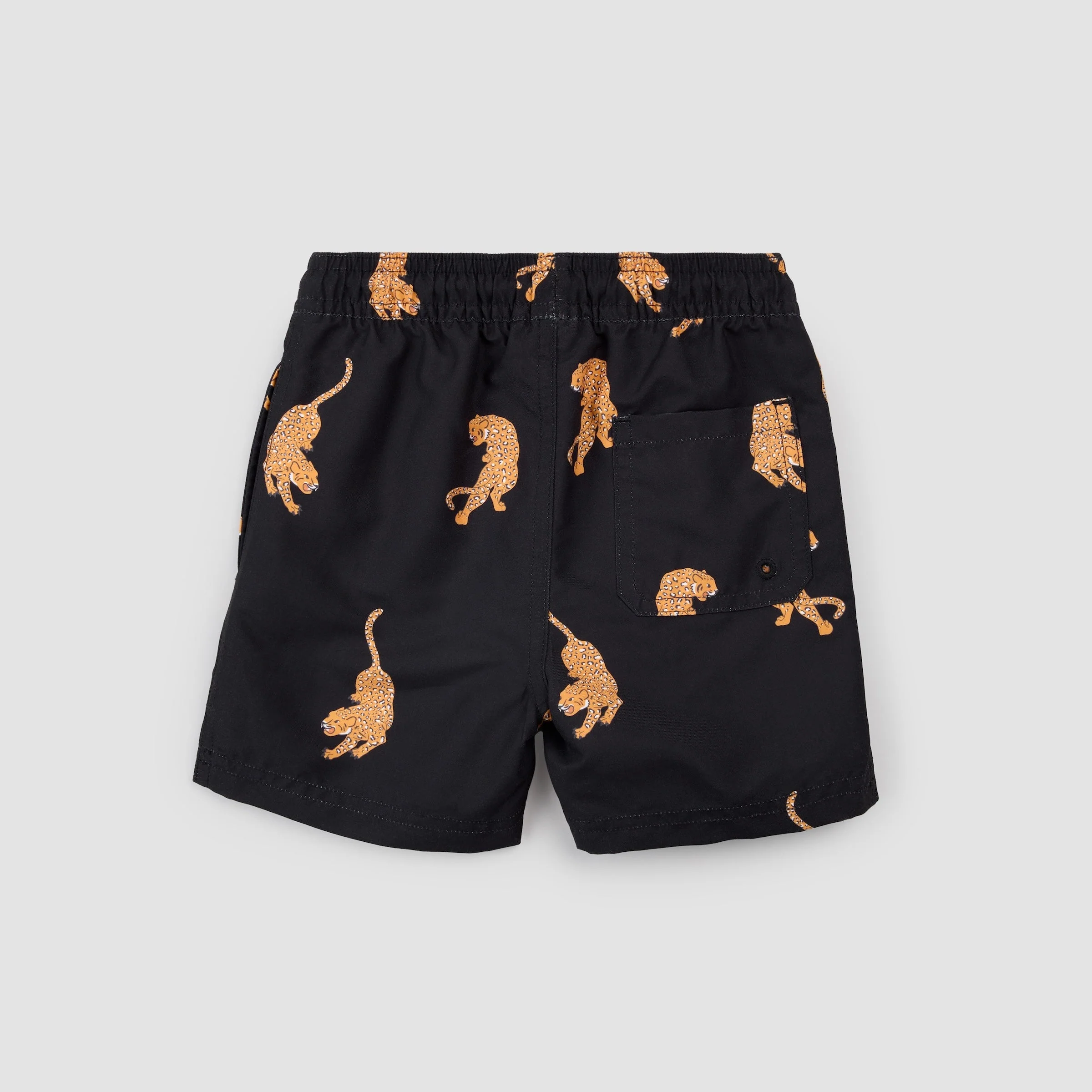 Swim Trunks - Panther Print on Black by Petit Lem - Image 3