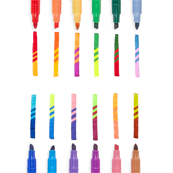Switch-Eroo Color Changing Markers - Set of 12 by OOLY - Image 2