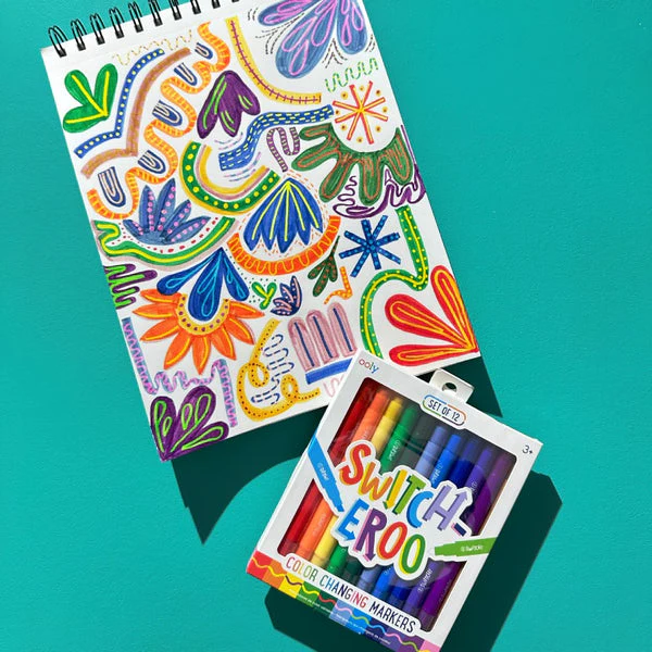 Switch-Eroo Color Changing Markers - Set of 12 by OOLY - Image 3