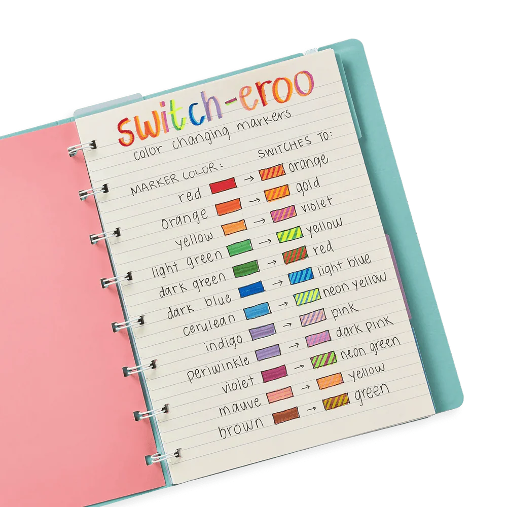 Switch-Eroo Color Changing Markers - Set of 12 by OOLY - Image 8
