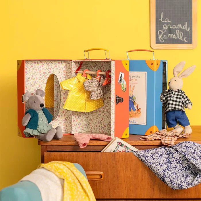 Sylvain Little Wardrobe Suitcase by Moulin Roty - Image 2