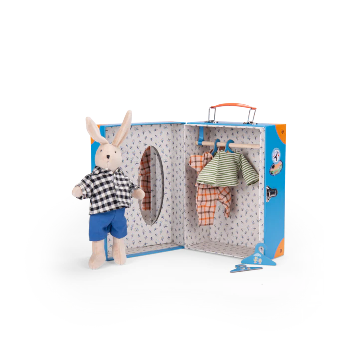Sylvain Little Wardrobe Suitcase by Moulin Roty - Image 4
