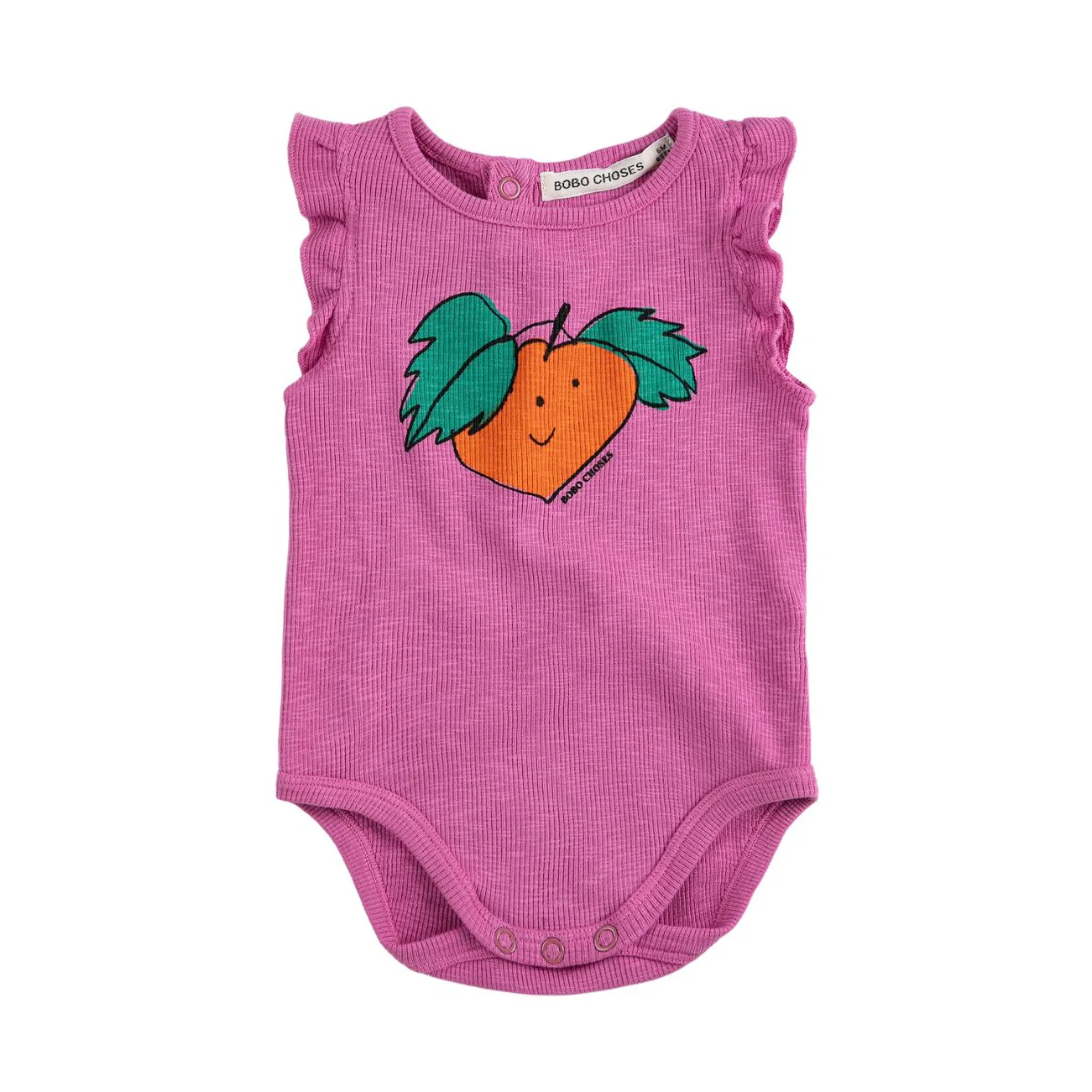 Tangerine Ruffled Bodysuit by Bobo Choses - FINAL SALE