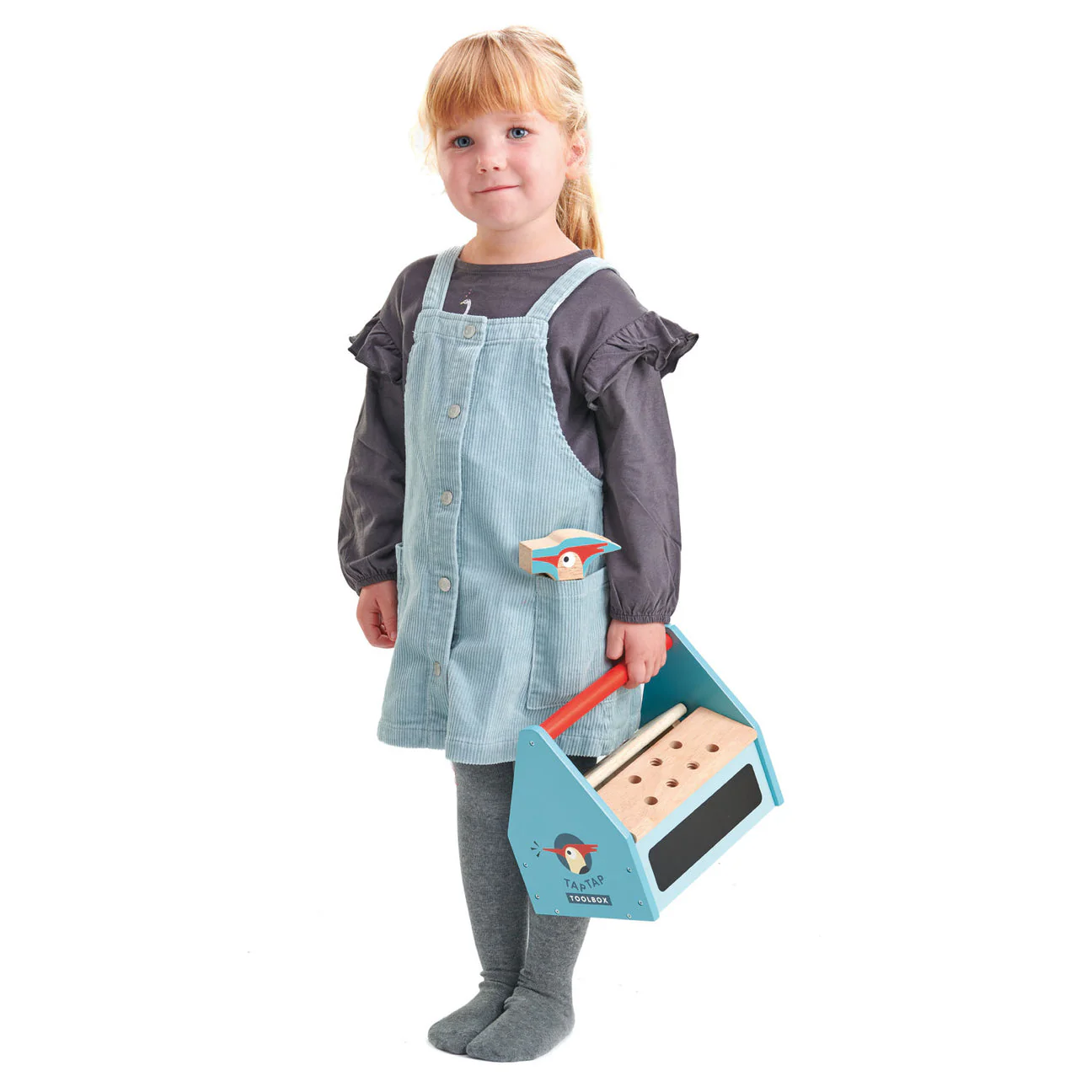 Tap Tap Tool Box Wooden Toy Set by Tender Leaf Toys - Image 5