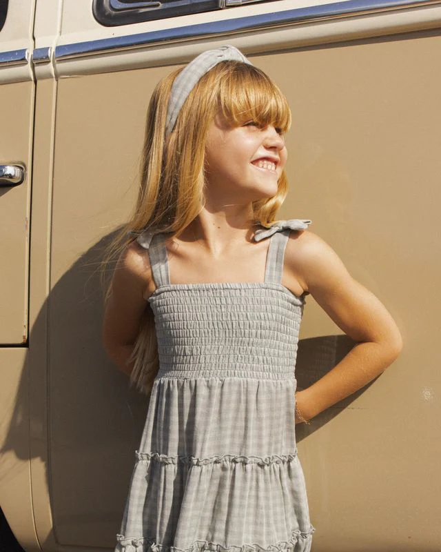 Taylor Dress - Green Gingham by Rylee + Cru - Image 5