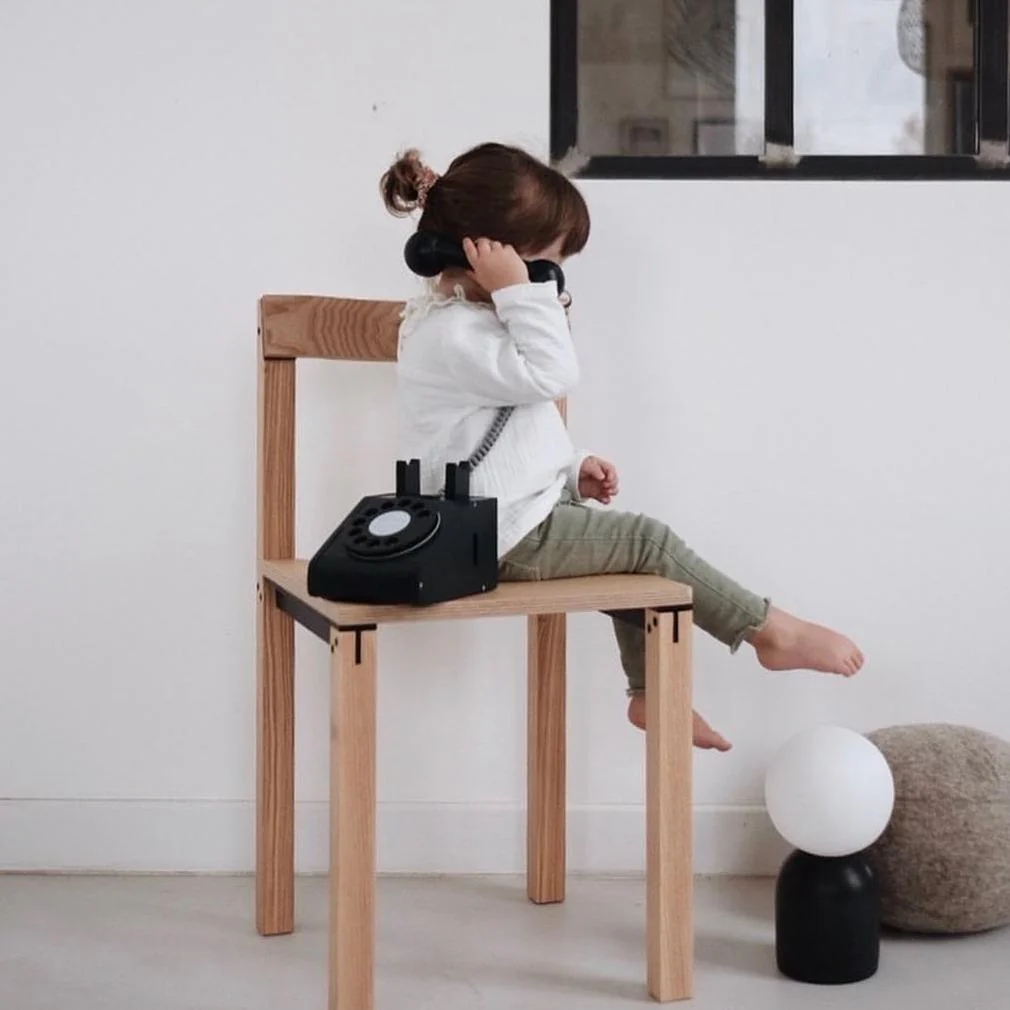 Retro Play Telephone - Black by kiko & gigi - Image 2